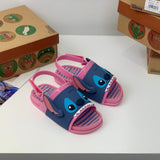 Stitch lovely cartoon neutral velcro non-slip children's beach sandals