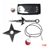 Sasuke1:1 metal kunaishuriken ring headband necklace  suit (apply to costume play)