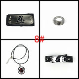 Sasuke1:1 metal kunaishuriken ring headband necklace  suit (apply to costume play)