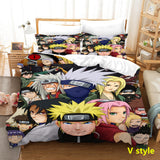 Sharingan Comfortable Home Textile Polyester Bedding 3 Sets（Complimentary bed hanging cloth）