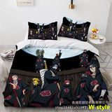 Sharingan Comfortable Home Textile Polyester Bedding 3 Sets（Complimentary bed hanging cloth）