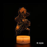 Luffy/Zoro/Nami/Sanji/Chopper Bedside sleep 3D night lamp (table lamp, holiday gift lamp)