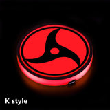 Uchiha Sasuke The Sharingan Car 7 Color Changing Intelligent Sensing Coasters