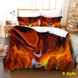 Sharingan Comfortable Home Textile Polyester Bedding 3 Sets（Complimentary bed hanging cloth）