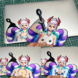 Luffy 3D 3 varieties of morphologic stickers Can be pasted on anything, car, cell phone, computer, etc.（One for $15, two for $19.90）