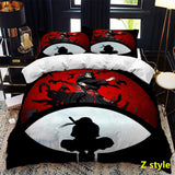 Sharingan Comfortable Home Textile Polyester Bedding 3 Sets（Complimentary bed hanging cloth）