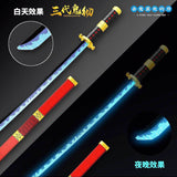 Roronoa Zoro Yamato katana luminous blu-ray weapons 803PCS building block(Can be connected to products)