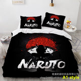 Sharingan Comfortable Home Textile Polyester Bedding 3 Sets（Complimentary bed hanging cloth）