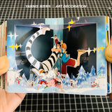 Luffy Make an exclusive pop-up book with fun navigation diary (39 scenes, 2 pop-up books, need to install yourself)