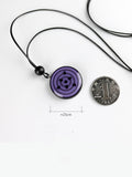 Uchiha Sasuke Hand-carved natural sandalwood Sharingan Necklace pendant set